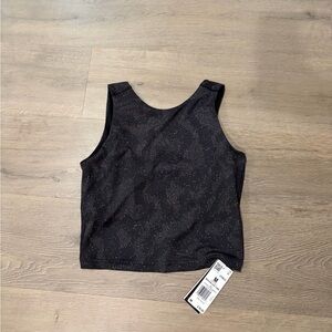 Adidas Black Patterned Crop Top